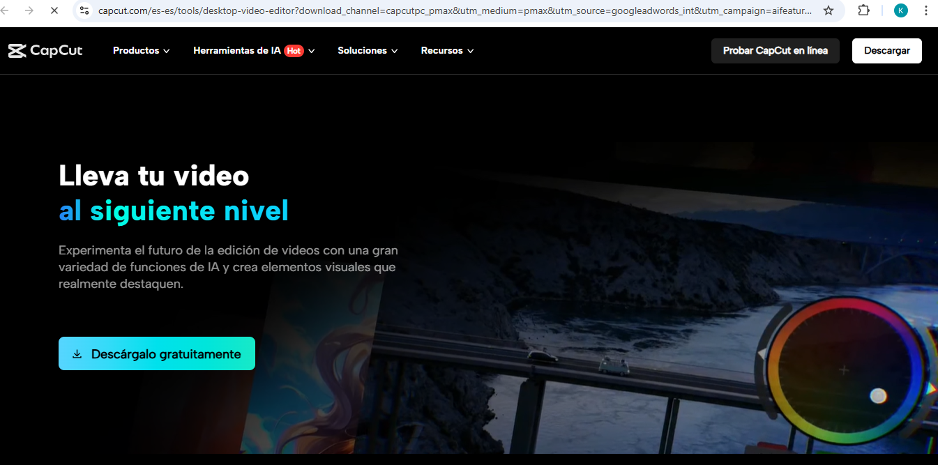 Descargar CapCut para PC versión oficial 2026